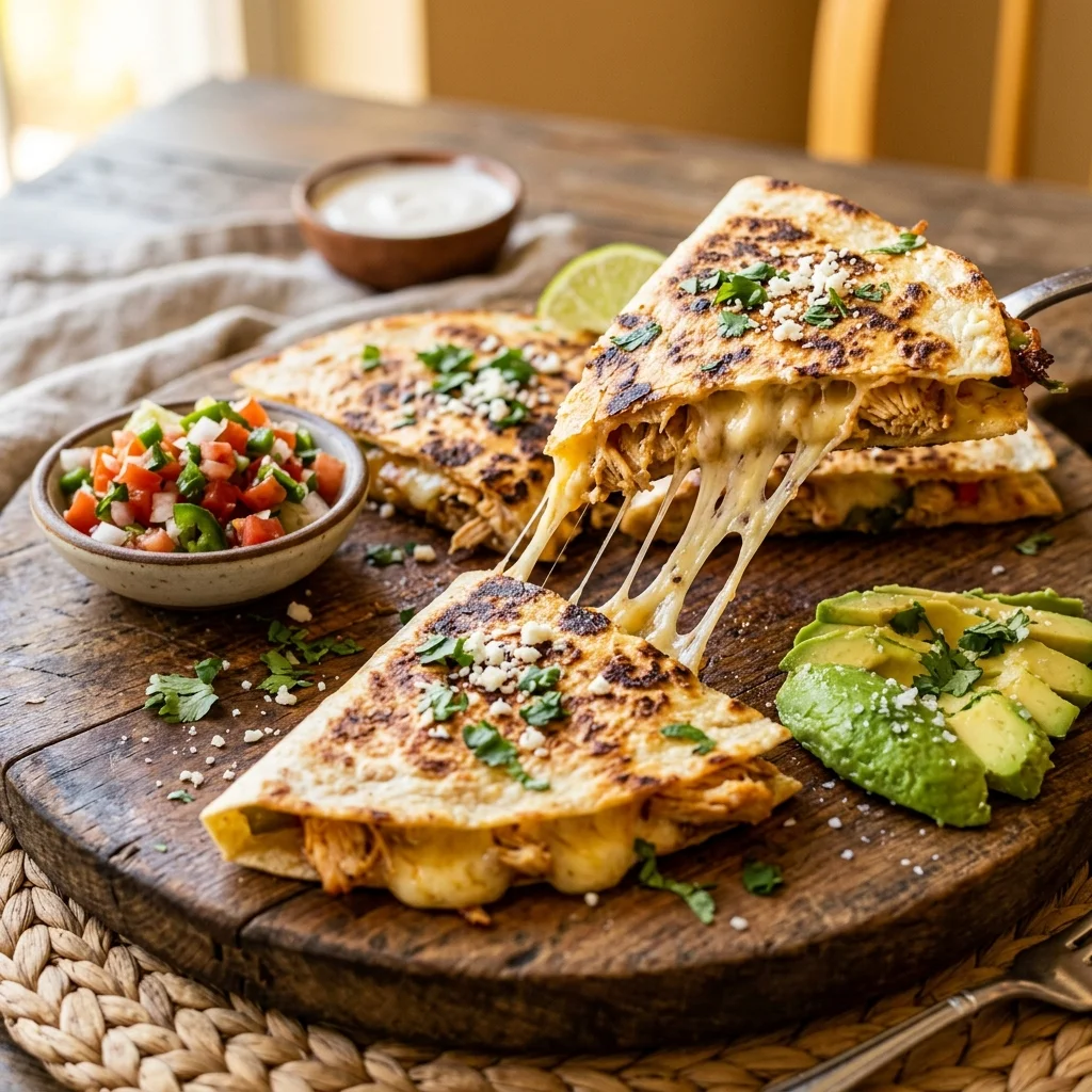 Quesadilla de Frango e Queijo
